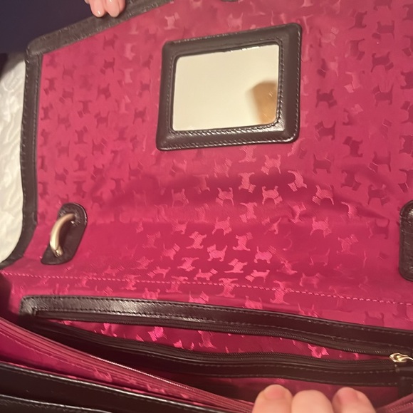 Radley London, black shoulder length strap purse. - Picture 4 of 8